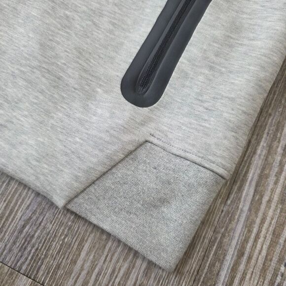 Nike Tech Fleece Windrunner Hooded Jacket Men's XL Heather Grey Black Pockets LE - Picture 10 of 16